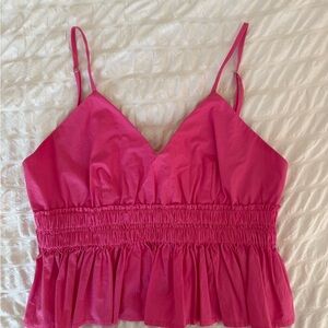 Smocked Waist Spaghetti Strap Top